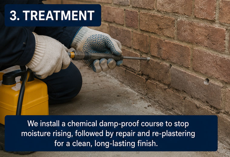 Sterling Timber & Damp | Essex Experts in Damp Proofing, Woodworm Control & Property Preservation Rising damp specialists in Buckhurst Hill